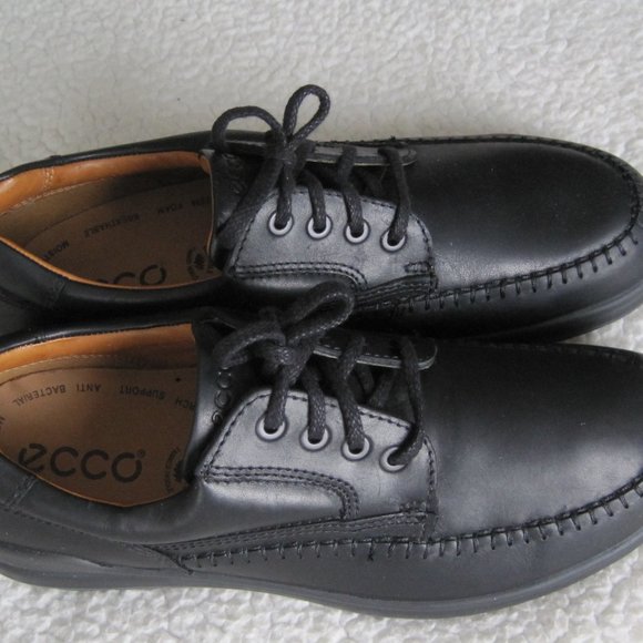 Ecco Seawalker NEW BLACK Leather Oxford Shoes Size EU 43(US 9-9.5) main image 12